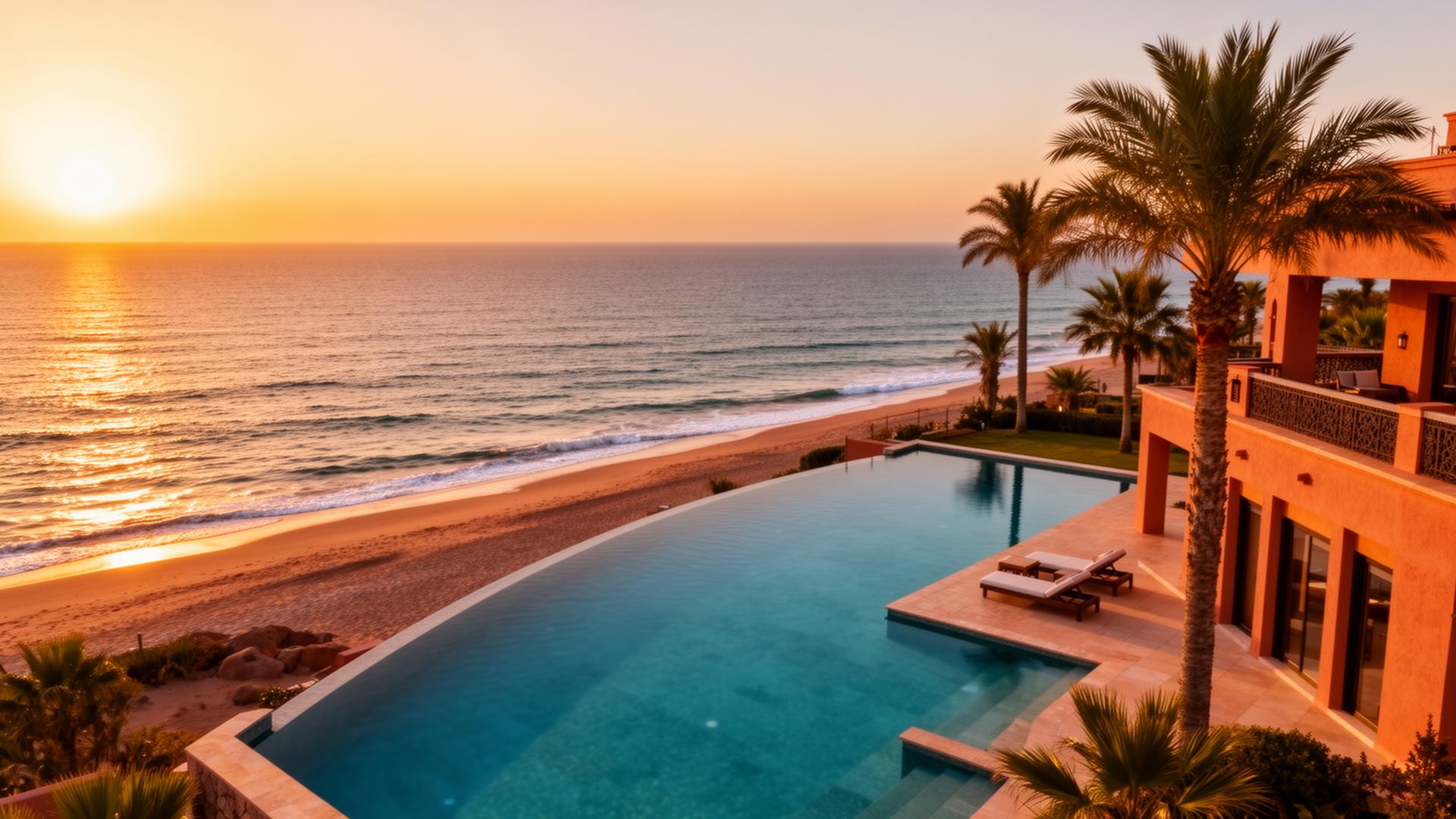 Beachfront villa in Agadir